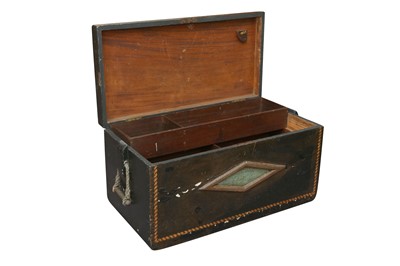 Lot 321 - A 19TH CENTURY SHIPS TRUNK