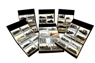 Lot 577 - COLLECTION OF TRAIN PHOTOGRAPHS, 20th century