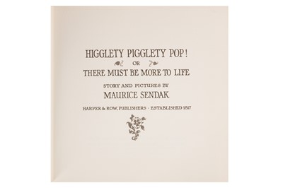 Lot 187 - Sendak (Maurice) & Minarik (E.H.).- Presentation Copies