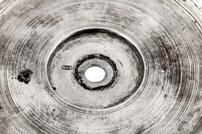 Lot 185 - A pair of Alexander III late 19th century Russian 84 zolotnik silver and enamel twin candlesticks, Saint Petersburg circa 1886 by Friedrich Emil Henrichsen