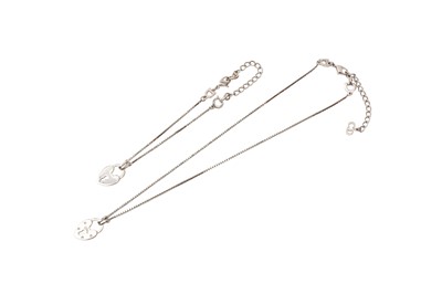 Lot 606 - Christian Dior Padlock Heart Necklace and Bracelet