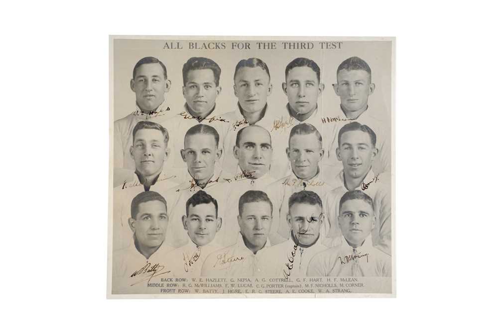 Lot 489 - Rugby Interest.- All Blacks, 1930