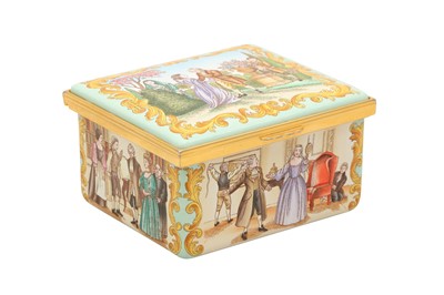Lot 219 - A HALCYON DAY LIMITED EDITION ENAMEL MUSIC BOX