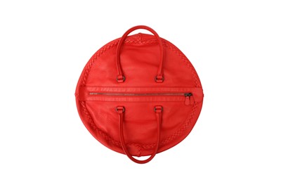 Lot 42 - Bottega Veneta Red Cervo Disk Bag