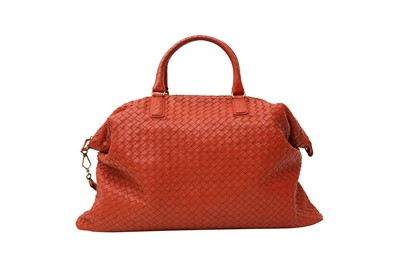 Lot 43 - Bottega Veneta Brick Intrecciato Foldover XL Tote