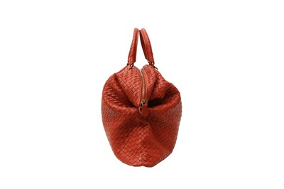 Lot 43 - Bottega Veneta Brick Intrecciato Foldover XL Tote