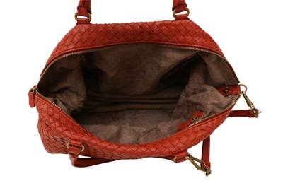 Lot 43 - Bottega Veneta Brick Intrecciato Foldover XL Tote