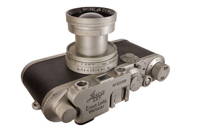Lot 394 - A Giant Leica IIIf Riesen Model Rangefinder Camera
