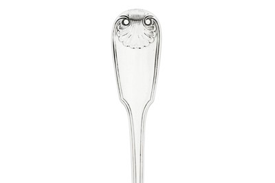Lot 237 - Duke of Leeds – A pair of good George III sterling silver basting spoons, London 1817 by William Eley and William Fearn