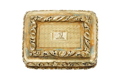 Lot 12 - A George IV sterling silver gilt vinaigrette, Birmingham 1822 by Robert Mitchell