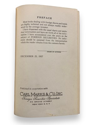 Lot 128 - Satire.- ‘Stern (Mervyn)’ What I Know about Foreign Securities