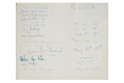 Lot 49 - Autograph Album.- Incl. Queen Camilla