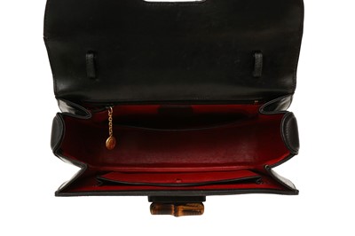 Lot 426 - Gucci Black Bamboo Top Handle Bag