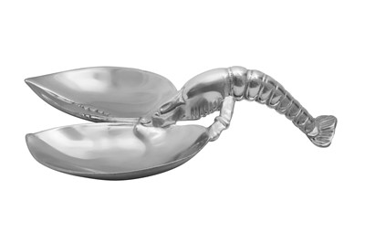 Lot 334 - A PEWTER SERVING DISH