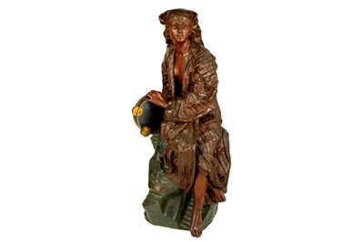 Lot 271 - A SIGNED FRENCH POLYCHROME-PATINATED BRONZE FIGURE OF THE ETHIOPIAN PRINCESS, AIDA