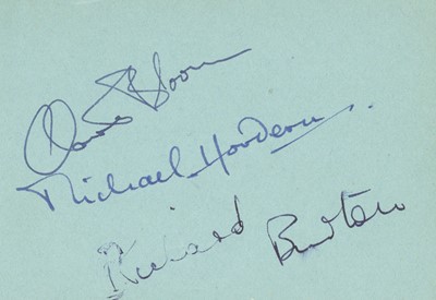 Lot 50 - Autograph Album.- Incl. Richard Burton