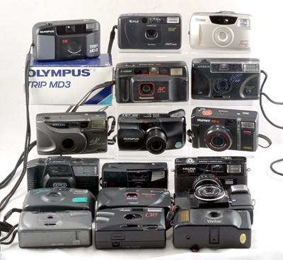 Lot 249 - Olympus Mju Zoom & Various Other Compact Film Cameras.