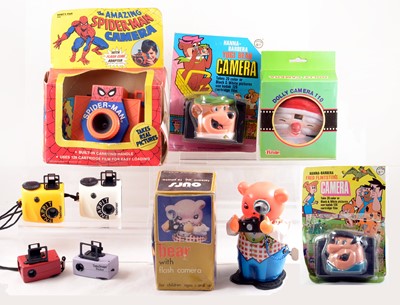 Lot 217 - A Rare 1980s Spiderman Camera, plus Yogi Bear, Santa etc.