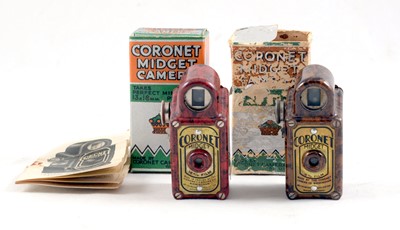 Lot 231 - A Red & a Brown Coronet Midget, with Boxes.