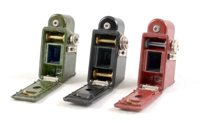 Lot 235 - Group of Three Coronet Midget Cameras in Colour Co-ordinated cases