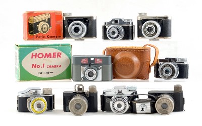 Lot 210 - A Rare "Pen" Hit Type & Other Sub-miniature Cameras