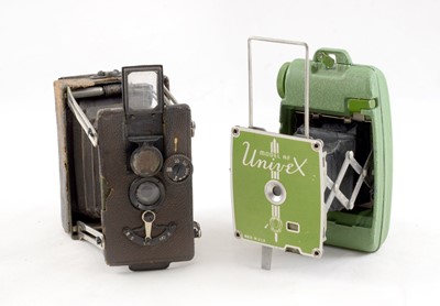 Lot 218 - Group of Miniature Cameras, inc a Green Univex Model AF.