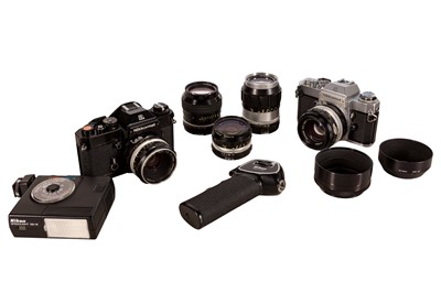 Lot 166 - An Extensive Nikon Nikkormat EL SLR Outfit