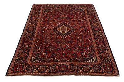 Lot 102 - A FINE KASHAN RUG, CENTRAL PERSIA