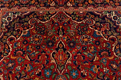 Lot 102 - A FINE KASHAN RUG, CENTRAL PERSIA