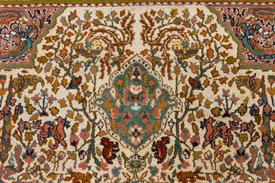 Lot 26 - A VERY FINE PART SILK INDIAN RUG