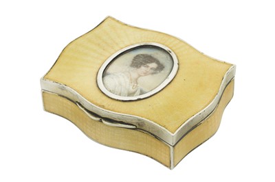 Lot 33 - An early 20th century Austrian 800 standard silver and guilloche enamel snuff box, Vienna circa 1910 by F.K