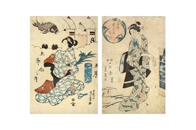 Lot 1039 - ICHIYUSAI SHIGENOBU (HIROSHIGE II) AND UTAGAWA SADAFUSA (ACTIVE C.1825 – 1850)