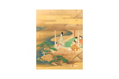 Lot 1030 - THREE JAPANESE TOSA SCHOOL PAINTINGS