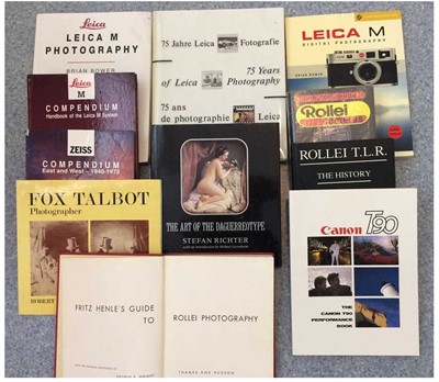 Lot 474 - Leica, Rolleiflex & Other Camera Related Books.