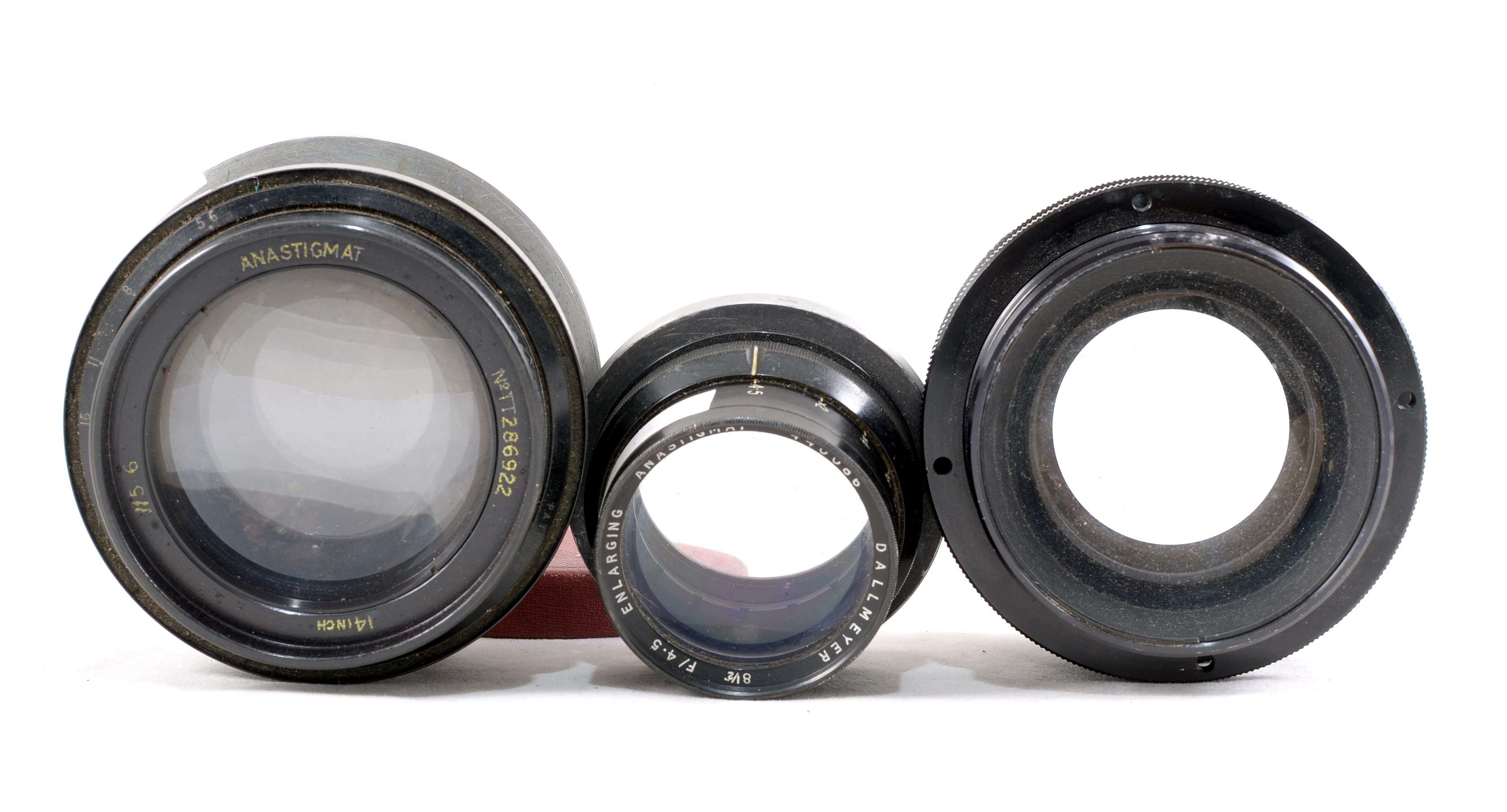 Lot 489 - Large Dallmeyer Enlarging & Two Other Lenses.