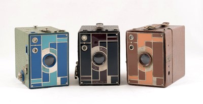 Lot 13 - Group of Three Art Deco Kodak No2 Beau Brownies.