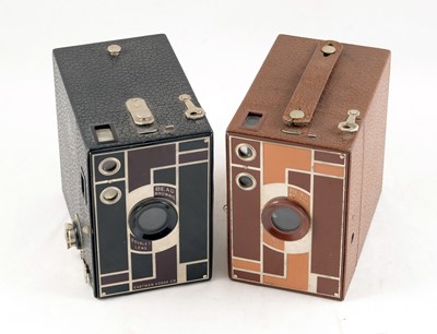 Lot 10 - Two Art Deco Kodak No2A Beau Brownies.