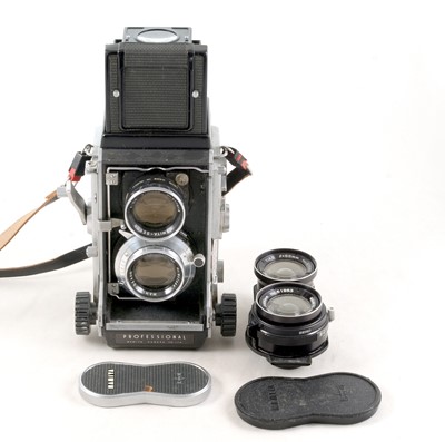 Lot 115 - Mamiya C330(?) Professional TLR with 105mm & 55mm Lenses.