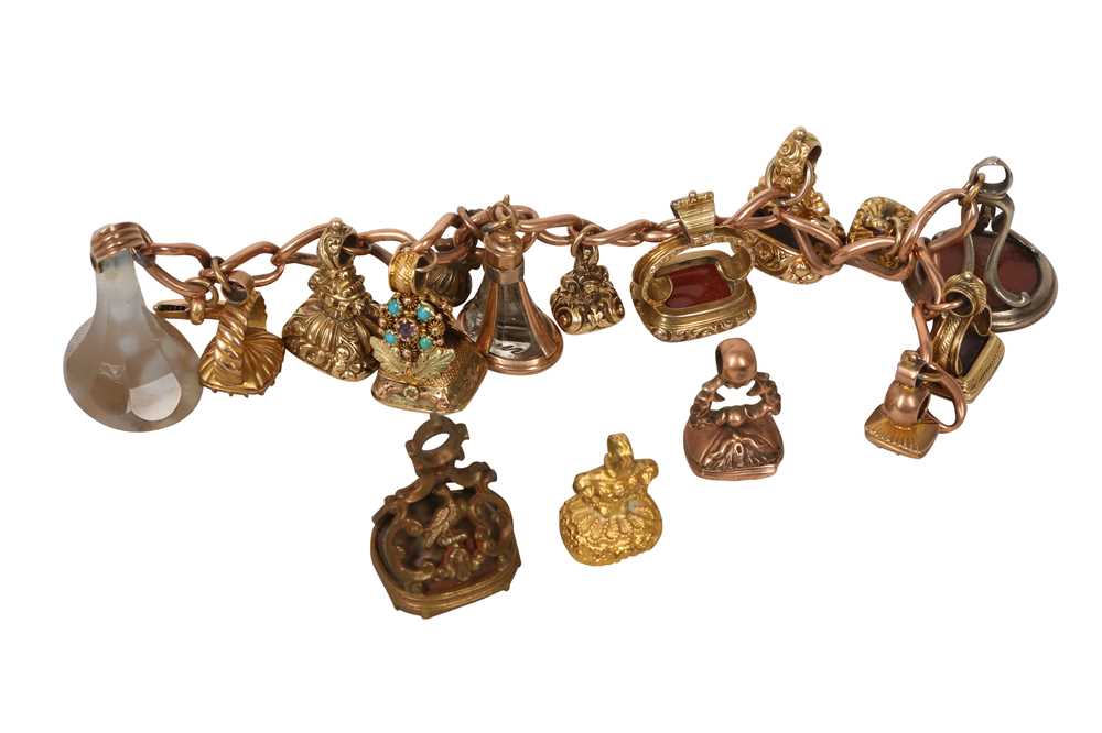 Lot 3 - A CHARM BRACELET