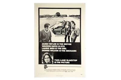 Lot 186 - Movie Poster.- Two-Lane Blacktop (1971)