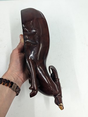 Lot 870 - A CHINESE FUZHOU (FOOCHOW) LACQUER FIGURE AND A VIETNAMESE FIGURE