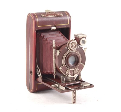 Lot 3 - Burgundy Vest Pocket Kodak Series III Camera Set.