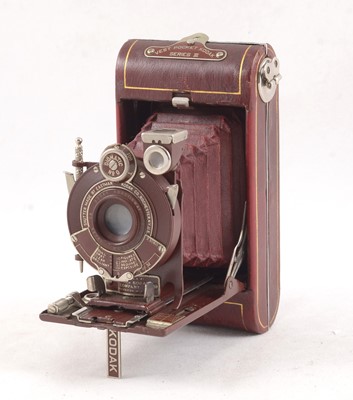 Lot 3 - Burgundy Vest Pocket Kodak Series III Camera Set.