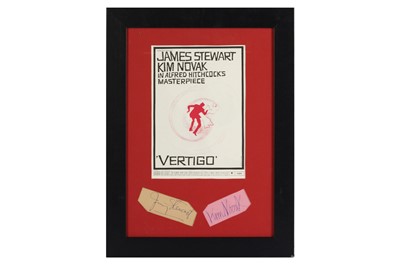 Lot 222 - Vertigo.- James Stewart and Kim Novak