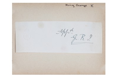 Lot 413 - Royal Signatures.