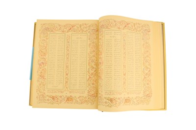 Lot 411 - A COMMEMORATIVE LIMITED EDITION OF THE IMPERIAL SHAHNAMEH OF FERDOWSI