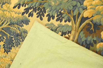 Lot 466 - A LOUIS XV STYLE 'VERDURE ET COLVERTS' TAPESTRY PANEL