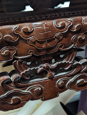 Lot 348 - A CHINESE HARDWOOD TABLE