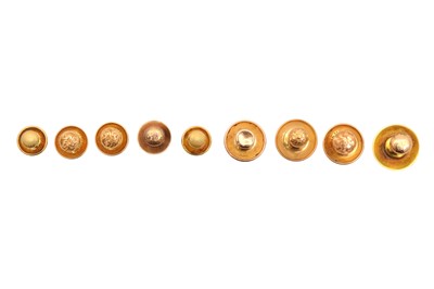 Lot 30 - A GROUP OF GOLD DRESS STUDS