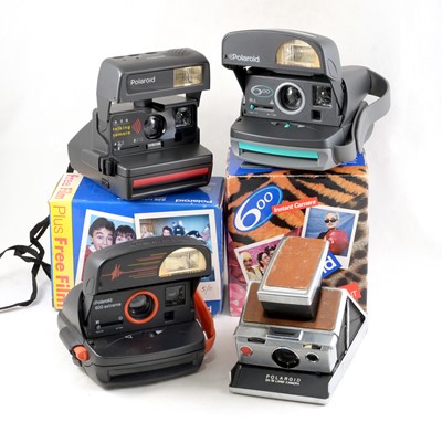 Lot 239 - A Talking Polaroid 636 & Other Instant Print Cameras.